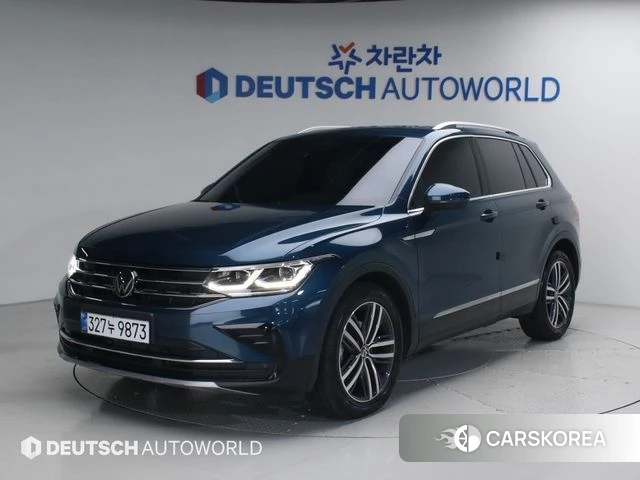 Volkswagen Tiguan second Generation 2024 Синий из Кореи