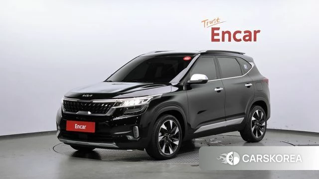 Kia Seltos 2022 Черный из Кореи
