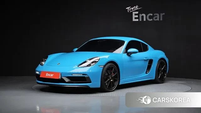 Porsche 718 Cayman 2021 Синий из Кореи
