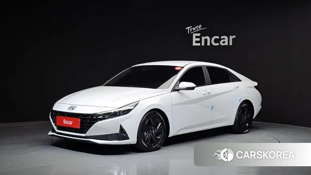 Hyundai Avante (CN7) 2022 Белый из Кореи