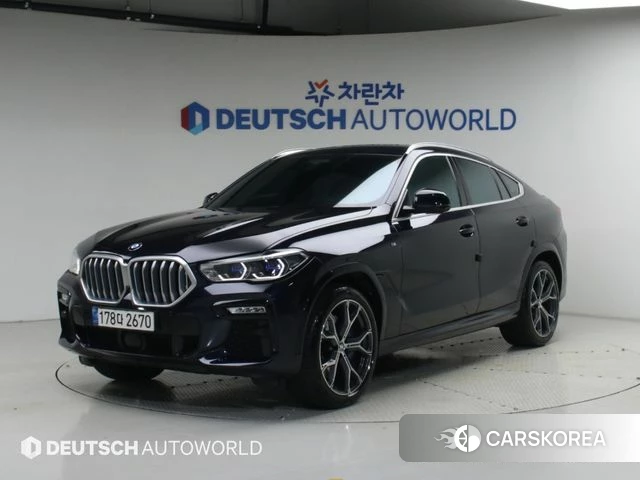 BMW X6 (G06) 2021 Черный из Кореи