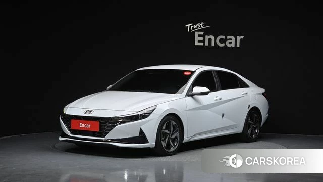 Hyundai Avante (CN7) 2021 Белый из Кореи