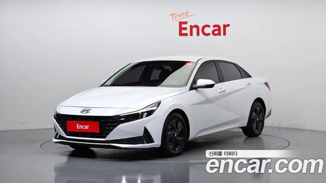 Hyundai Avante Hybrid (CN7) 2020 Белый из Кореи