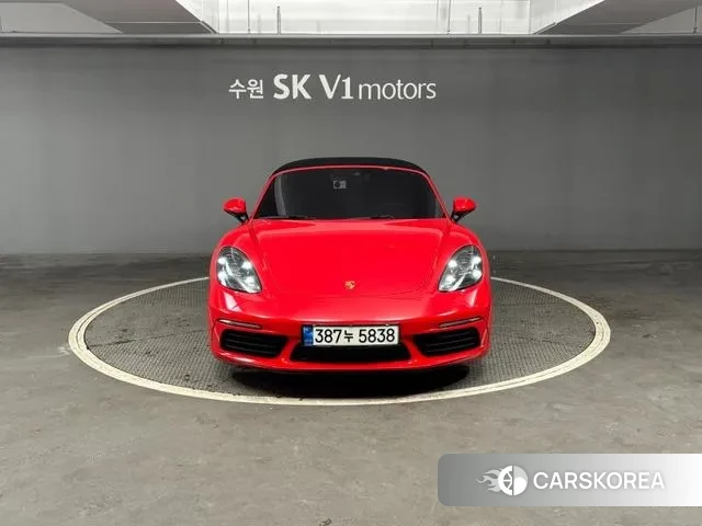 Porsche 718 Boxster 2018 Красный из Кореи