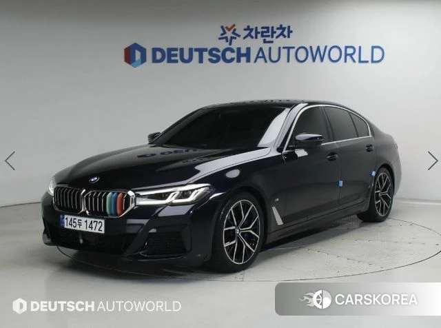 BMW 5 Series (G30) 2021 Черный из Кореи