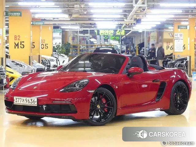 Porsche 718 Boxster 2019 Красный из Кореи