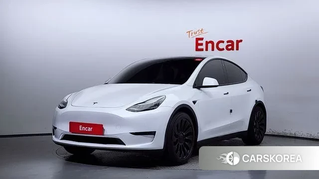 Tesla Model Y 2022 Белый из Кореи