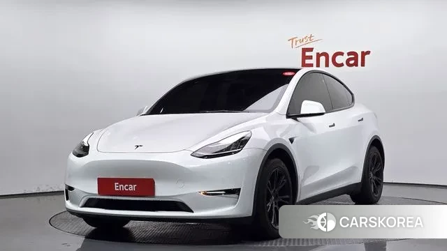 Tesla Model Y 2022 Белый из Кореи