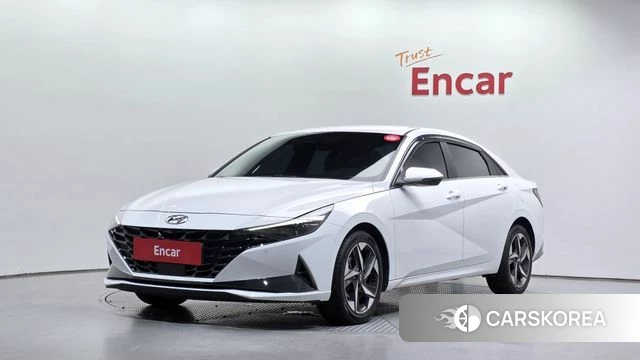 Hyundai Avante (CN7) 2022 Белый из Кореи