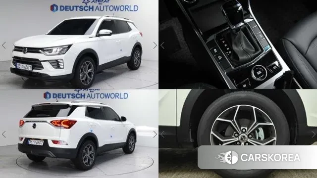 Ssangyong Beautiful Korando 2022 Белый из Кореи