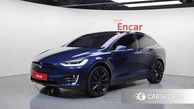 Tesla Model X 2020 Синий из Кореи