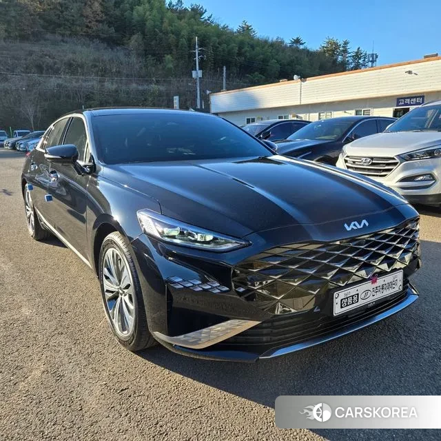 Kia K8 Hybrid 2021 Черный из Кореи