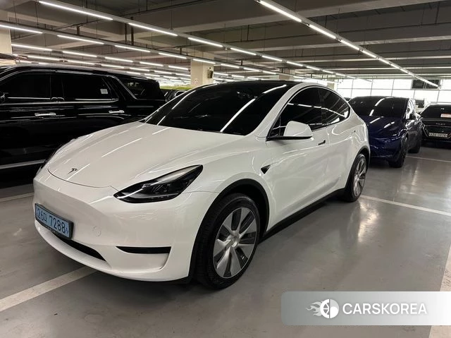 Tesla Model Y 2023 Белый из Кореи