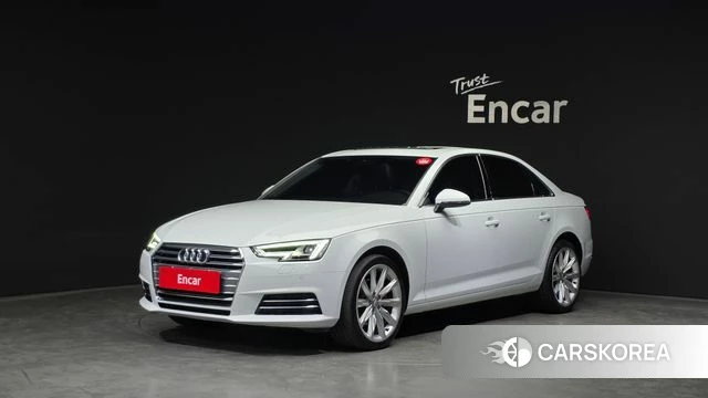 Audi A4 (B9) 2018 Белый из Кореи