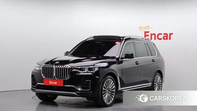 BMW X7 (G07) 2021 Черный из Кореи