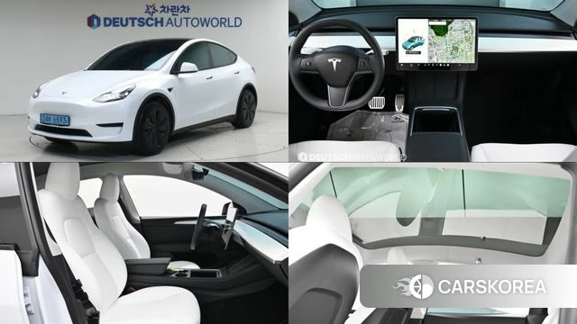 Tesla Model Y 2023 Белый из Кореи