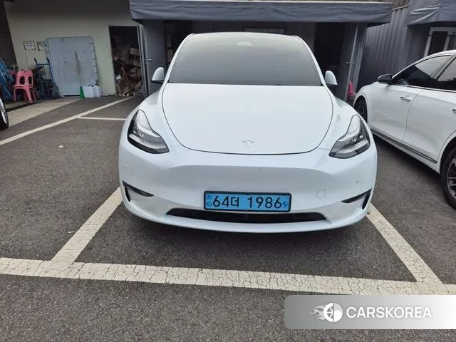 Tesla Model Y 2022 Белый из Кореи