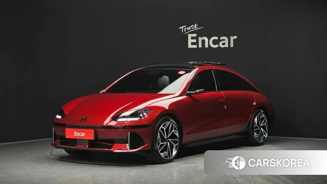Hyundai Ionic 6 2023 Красный из Кореи
