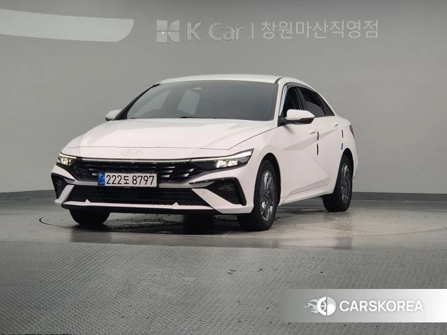 Hyundai The New Avante Hybrid (CN7) 2024 Белый из Кореи