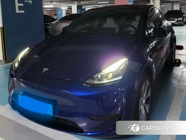 Tesla Model Y 2023 Синий из Кореи