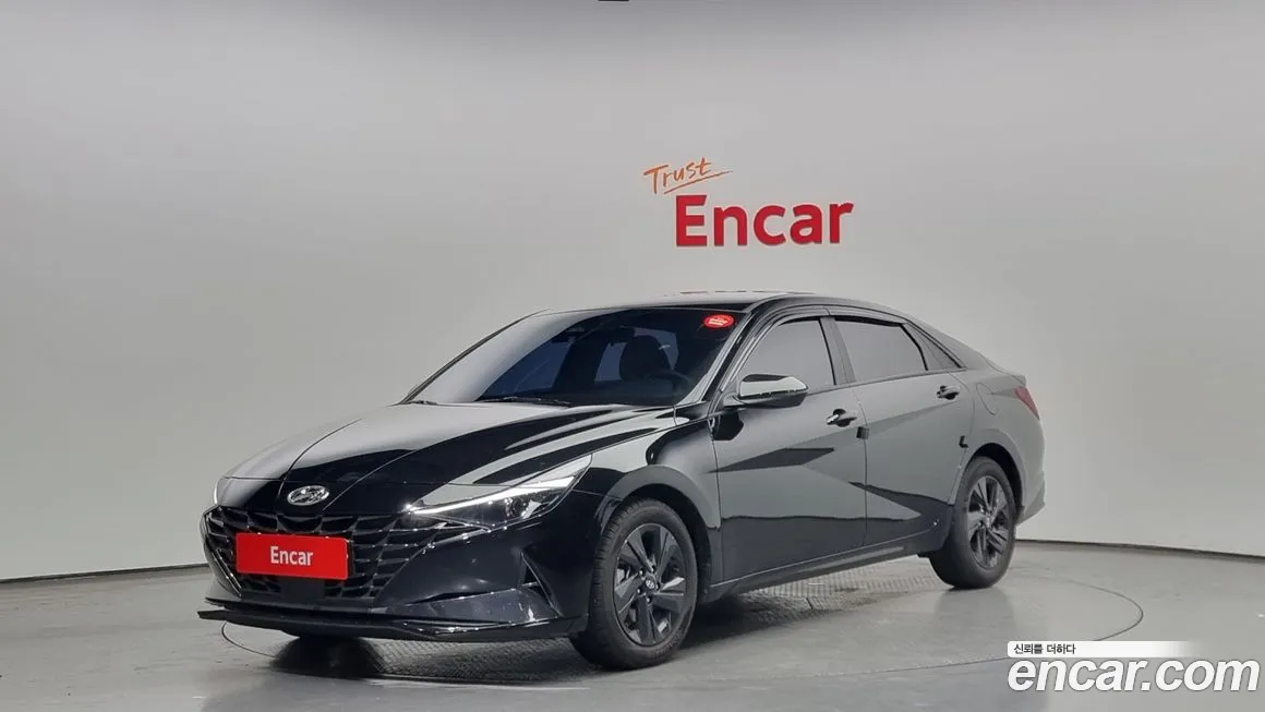 Hyundai Avante Hybrid (CN7) 2021 Черный из Кореи