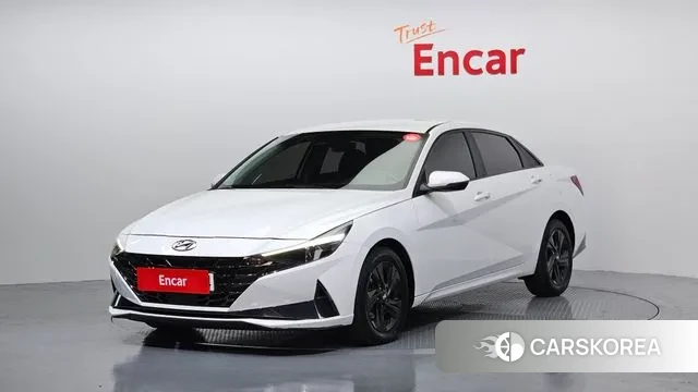 Hyundai Avante Hybrid (CN7) 2020 Белый из Кореи