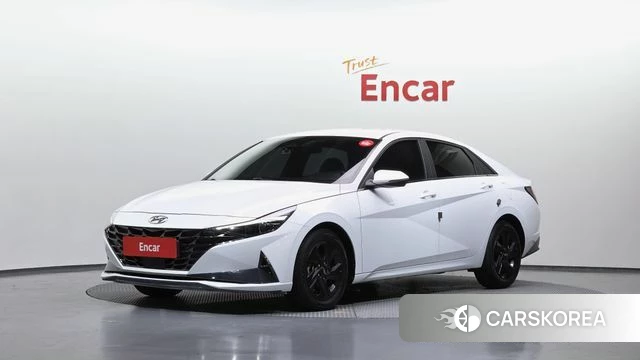 Hyundai Avante (CN7) 2021 Белый из Кореи