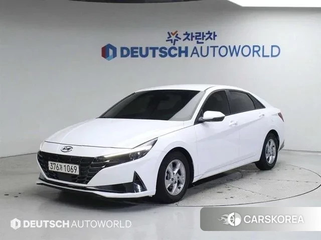 Hyundai Avante (CN7) 2021 Белый из Кореи