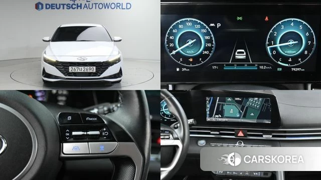 Hyundai Avante (CN7) 2020 Белый из Кореи