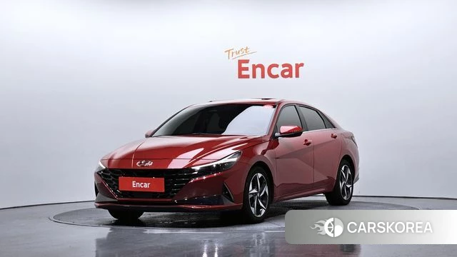 Hyundai Avante (CN7) 2021 Красный из Кореи