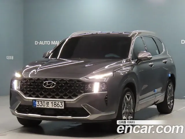 Hyundai The New Santa Fe 2023 Серый из Кореи