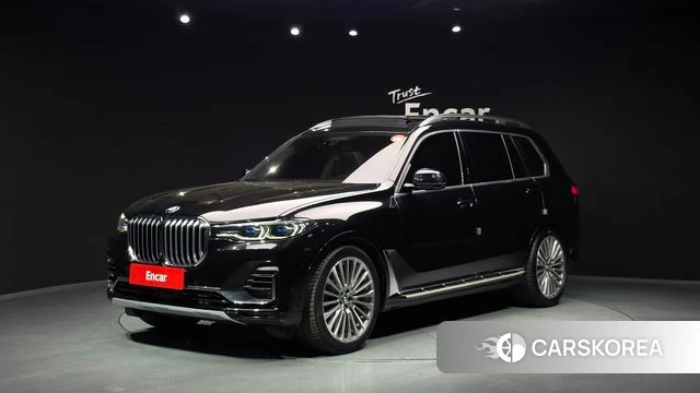 BMW X7 (G07) 2021 Черный из Кореи