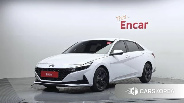 Hyundai Avante Hybrid (CN7) 2021 Белый из Кореи