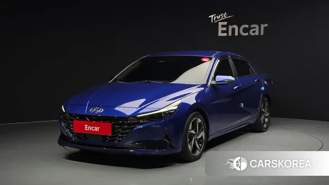 Hyundai Avante Hybrid (CN7) 2020 Синий из Кореи