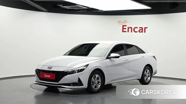 Hyundai Avante (CN7) 2021 Белый из Кореи