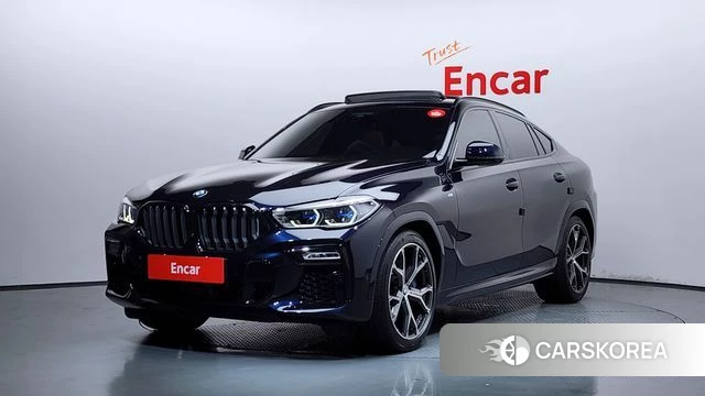 BMW X6 (G06) 2021 Черный из Кореи