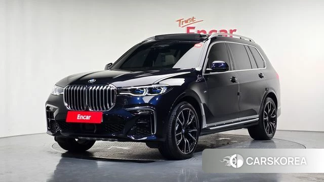BMW X7 (G07) 2021 Черный из Кореи