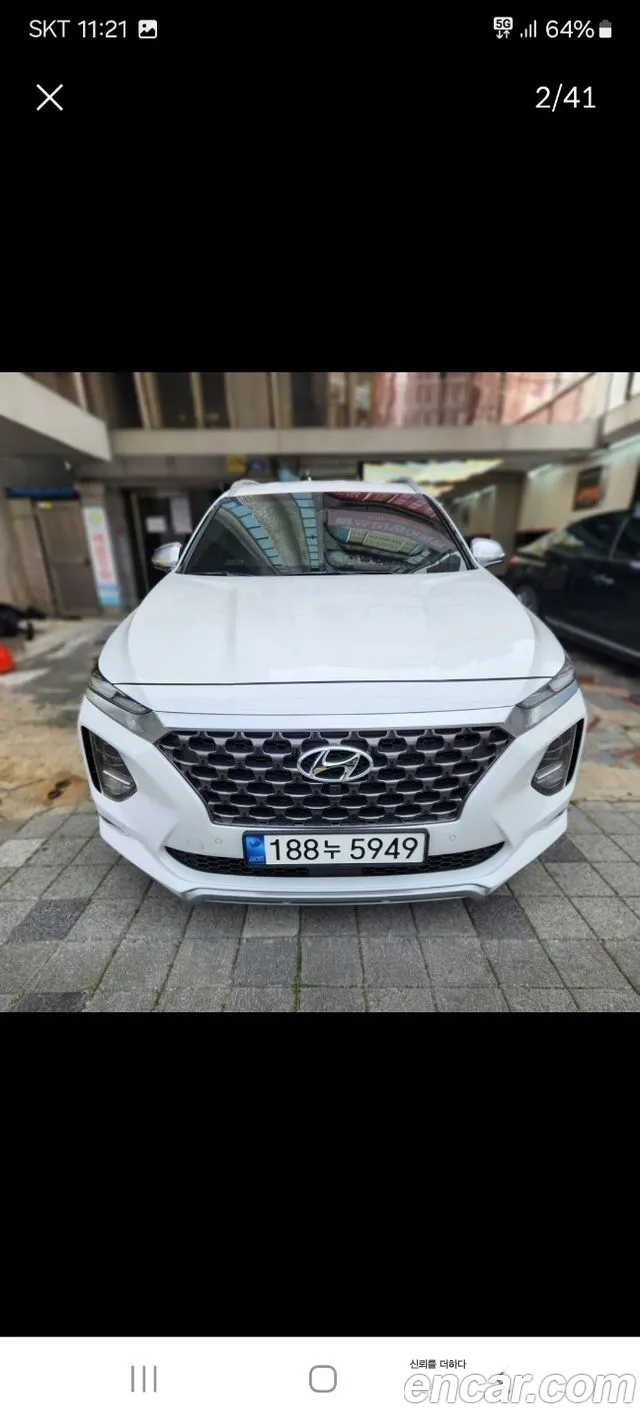 Hyundai Santa Fe TM 2019 Белый из Кореи