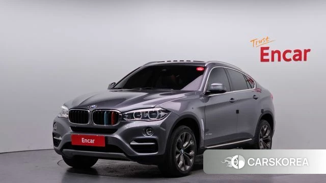BMW X6 (F16) 2018 Серебристо-серый из Кореи