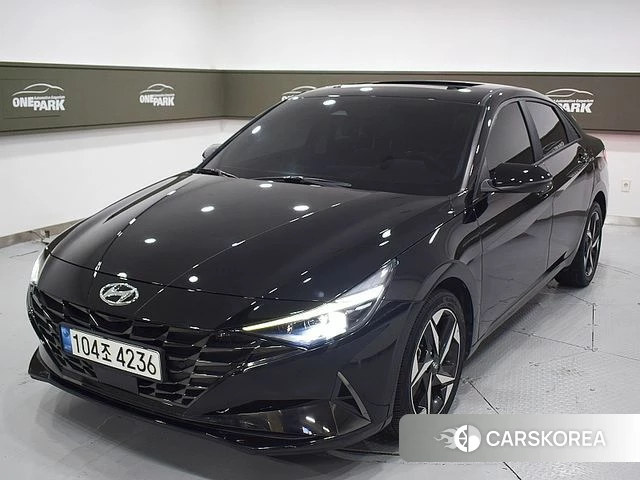 Hyundai Avante (CN7) 2021 Черный из Кореи