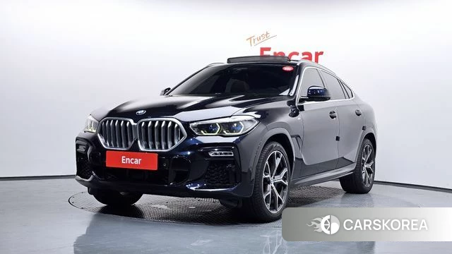BMW X6 (G06) 2021 Черный из Кореи