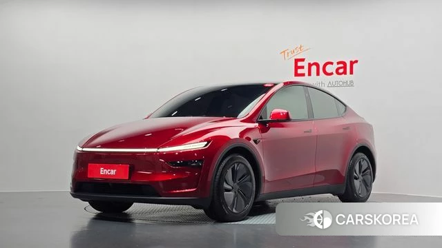 Tesla Model Y 2025 Красный из Кореи