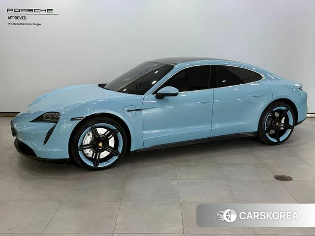 Porsche Taycan 2023 Небесно-голубой из Кореи