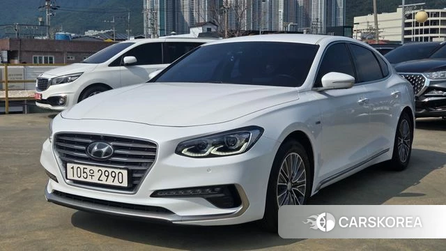 Hyundai Grandeur IG Hybrid 2018 Белый из Кореи