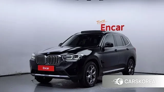 BMW X3 (G01) 2022 Черный из Кореи