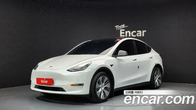 Tesla Model Y 2021 Белый из Кореи