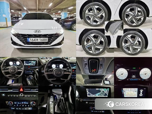 Hyundai Avante (CN7) 2022 Белый из Кореи