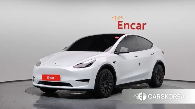 Tesla Model Y 2023 Белый из Кореи