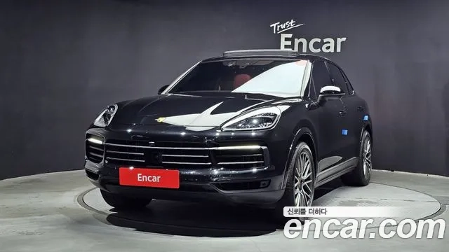 Porsche Cayenne (PO536) 2022 Черный из Кореи