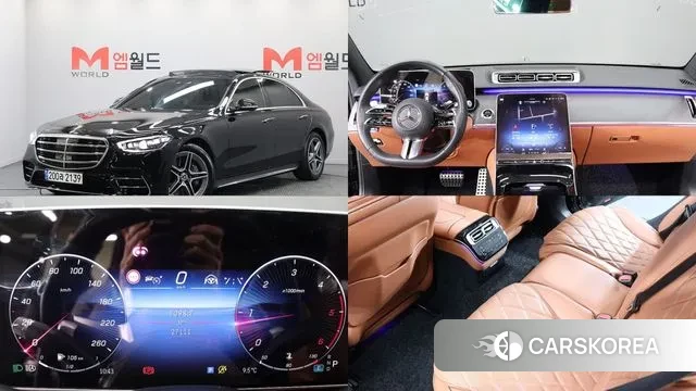 Mercedes-Benz S-Class W223 2023 Черный из Кореи